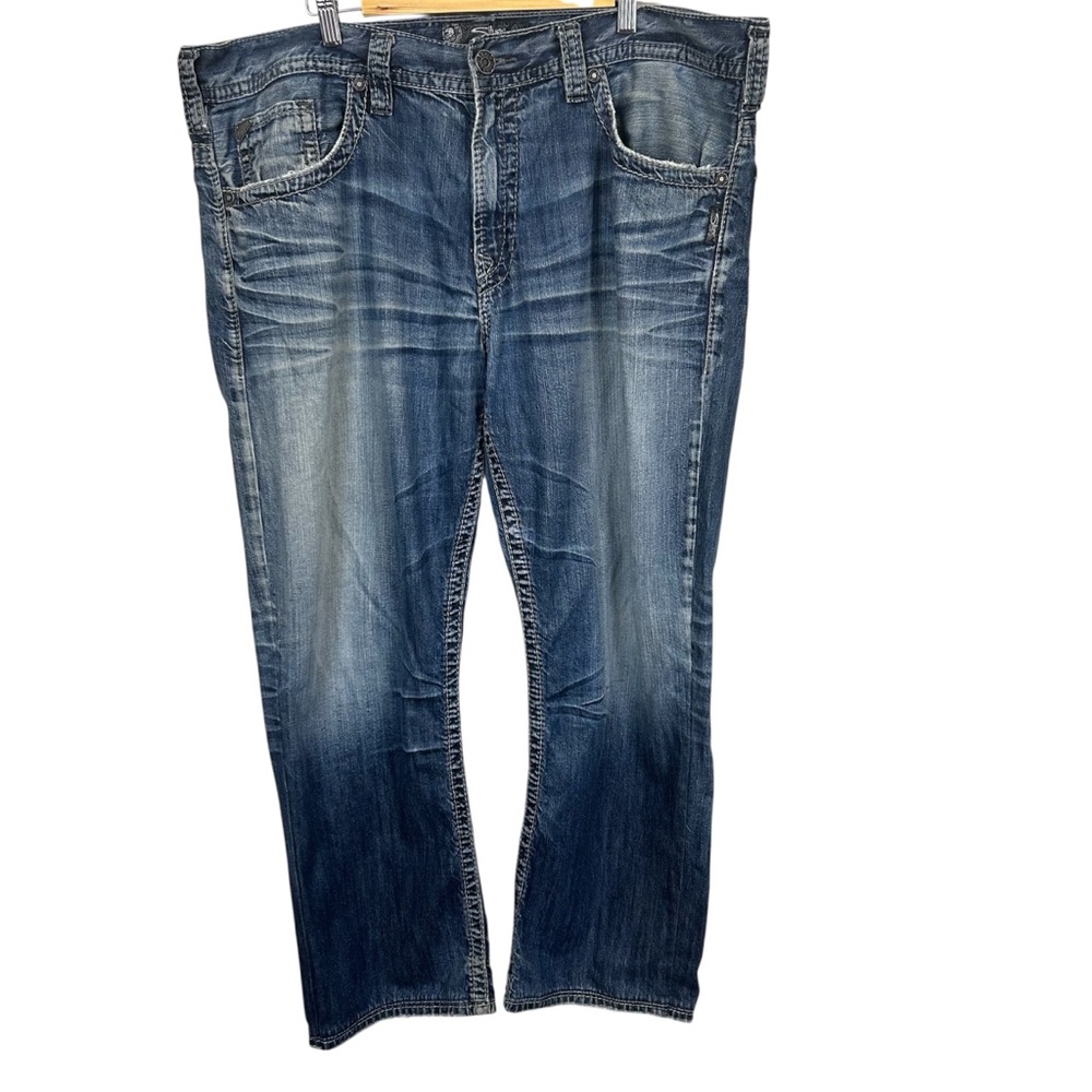 Silver Jeans Men’s size 40 Gordie 100% Cotton blue denim pants‎ READ